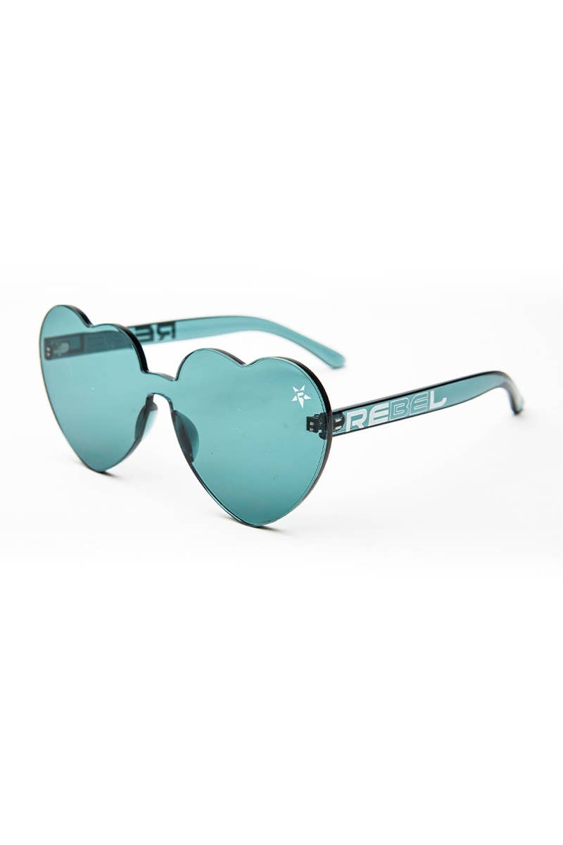Rebel Heart Sunglasses in Charcoal Rebel Athletic