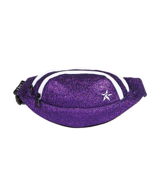 Amethyst Youth Rebel Fanny Pack with White Zipper