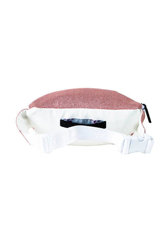 Sweet Coral Youth Rebel Fanny Pack with White Zipper
