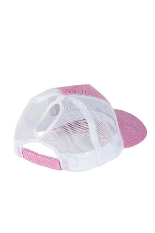 Rebel Mark Hat in Pink Diamondnet