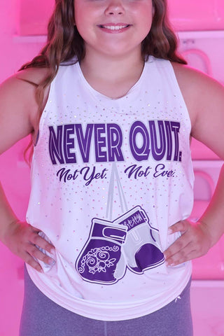 Never Quit Twist and Tie Tank - Special Order