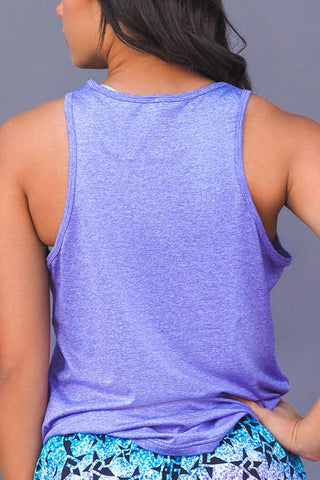 Layer and Lounge Tank in Ultraviolet HeatherFlex