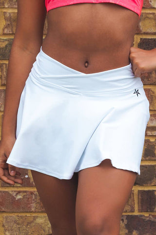 LuxWaist Flouncy Skirt in White