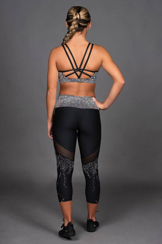 Crystal Couture High Rise Capri - Special Order