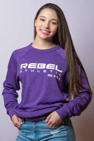 Rebel Athletic Sweatshirt in Purple