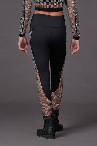 Mesh Crystal Couture Legging