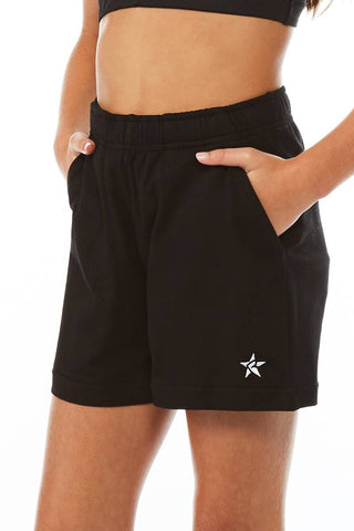 Unisex Mesh Sport Short in Black