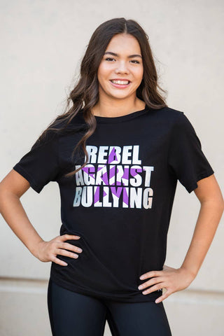 Unisex Rebel Against Bullying Tee in Rebel Mark