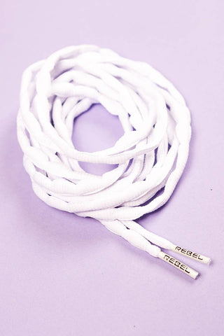 Rebel Shoelaces in White