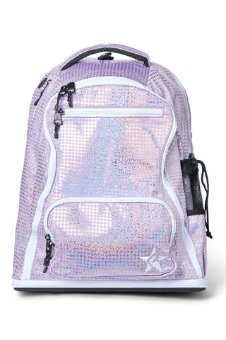 Light Purple Galaxy Houndstooth Rebel Dream Bag Plus with White Zipper