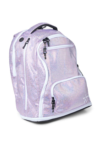 Light Purple Galaxy Houndstooth Rebel Dream Bag Plus with White Zipper
