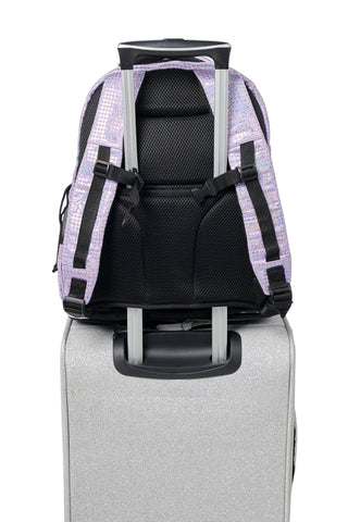 Light Purple Galaxy Houndstooth Rebel Dream Bag Plus with White Zipper