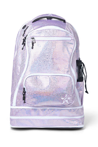 Light Purple Galaxy Houndstooth Rebel Dream Bag Plus with White Zipper