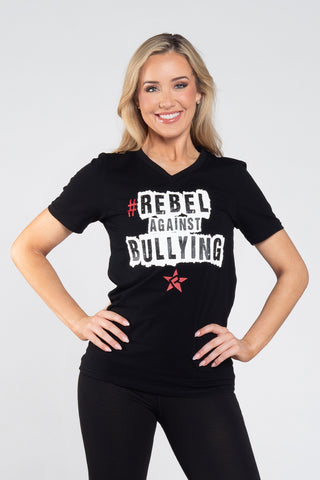 Unisex Classic V Neck Rebel Against Bullying Tee