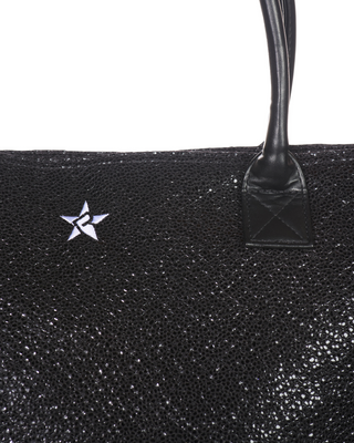 Black Viper Snakeskin Rebel Tote Bag