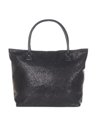 Black Viper Snakeskin Rebel Tote Bag