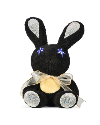 Rebel Collectable Rabbit in Black Chenille