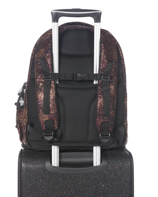 Bronze Viper Snakeskin Rebel Dream Bag Plus with Black Zipper