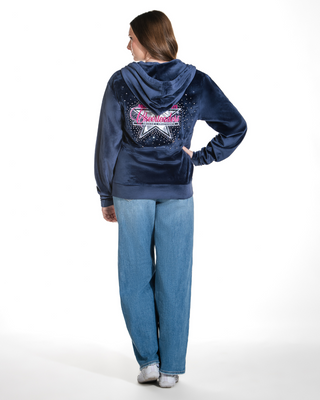DCC Zip Up Hoodie in Navy