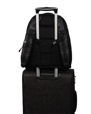 Leopard in Black Rebel Dream Bag Plus with White Zipper