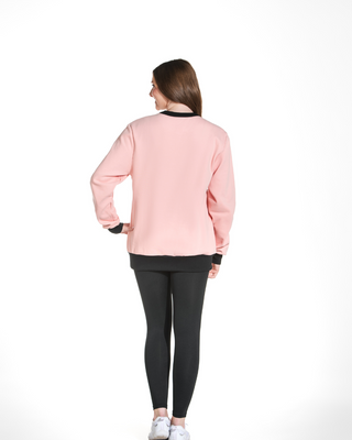 Rebel in Venice Pullover in Baby Pink