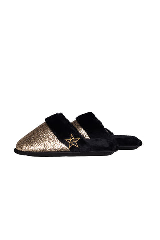 Tinsel Slippers in Gold