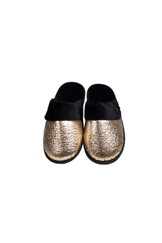 Tinsel Slippers in Gold