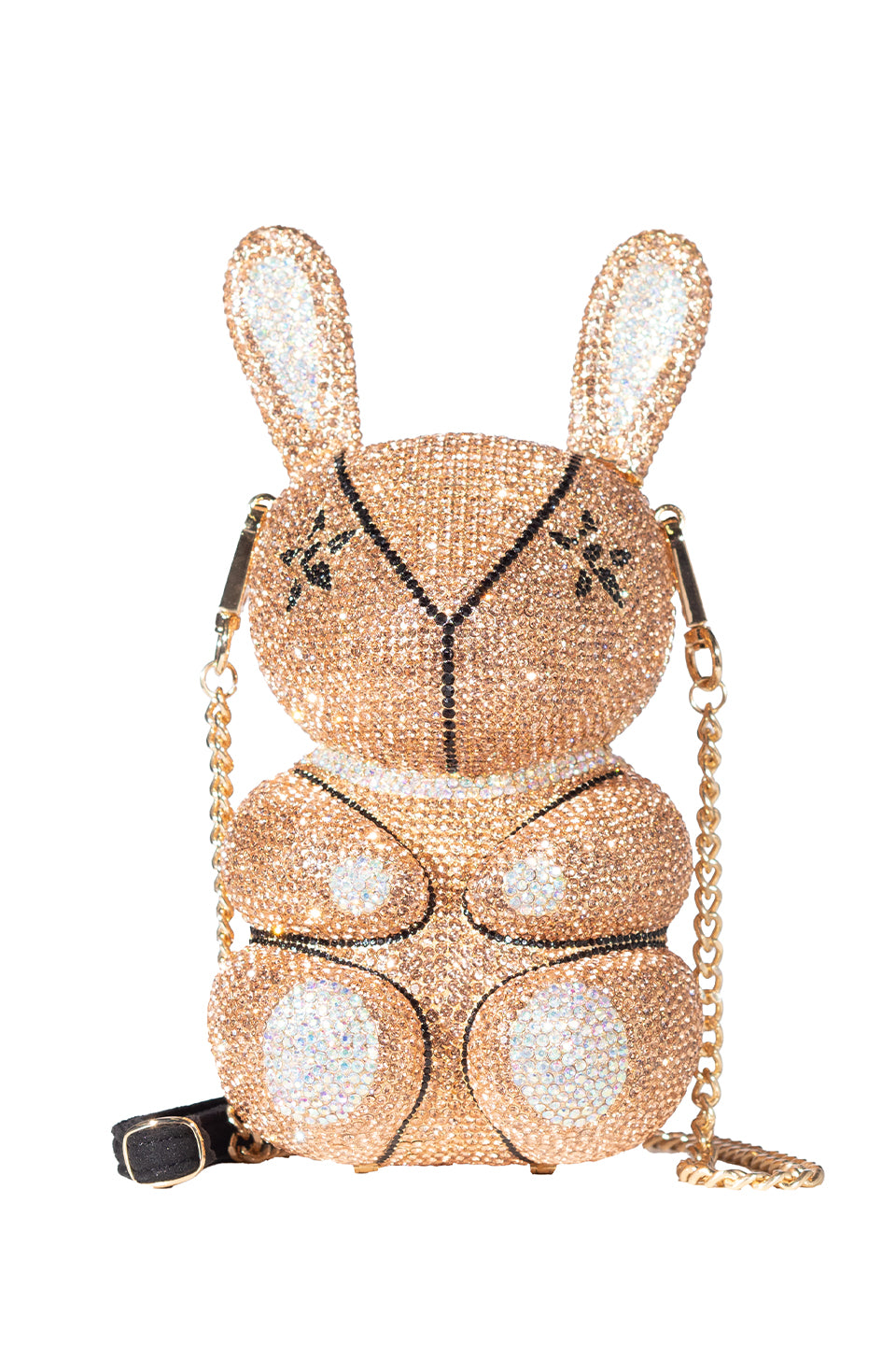 Crystal Rebel Rabbit Crossbody in Rose Gold – Rebel Athletic