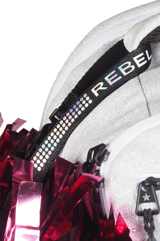 Rebel Pom Holder in Black Sequin