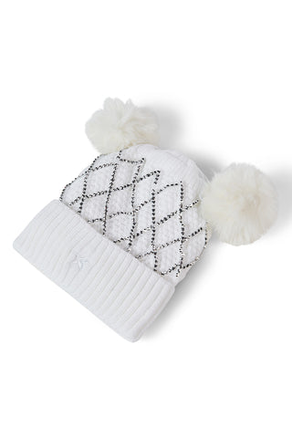 Double Pom Pom Beanie in Line Up