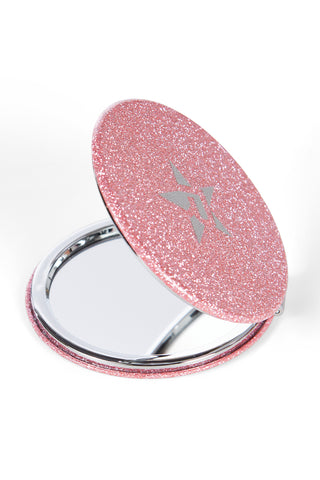 Rebel Compact Mirror in Dazzle Pink