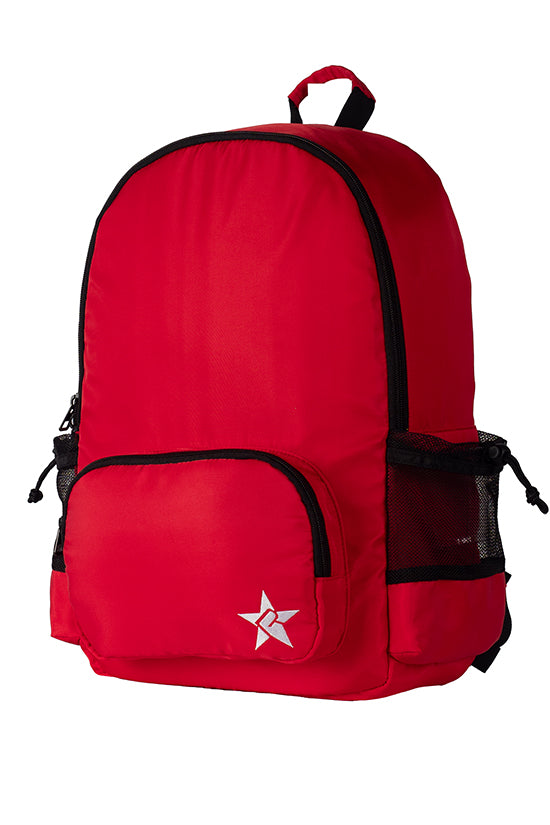 Satin in Red Rebel Raven Backpack with Black Zipper – Rebel Athletic
