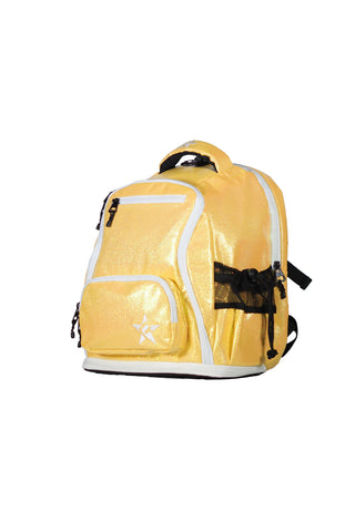 Glossy in Patel Yellow Rebel Baby Dream Bag with White Zipper
