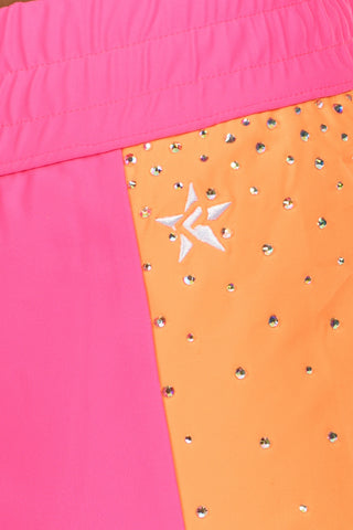 Blaze Athletic Shorts in Tangerine Crush