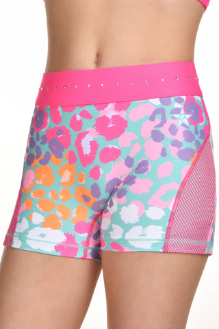 Bold Bloom Compression Shorts