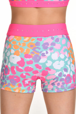 Bold Bloom Compression Shorts