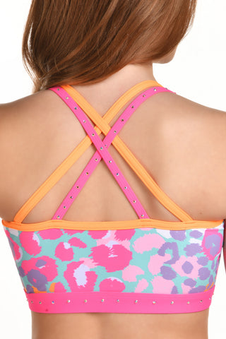 Bold Bloom Sports Bra