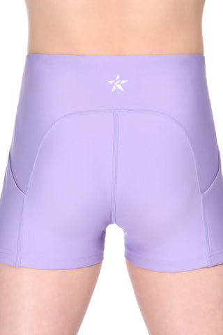 Born to Bow Compression Short in Lavender