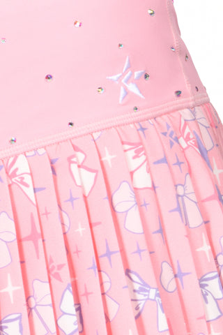 Bow Era Pleated Skirt in Chloe Pink