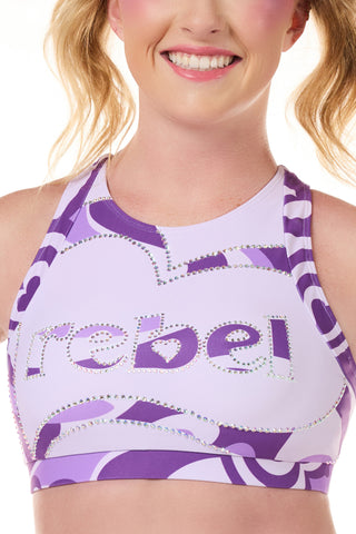 Briggs Sports Bra in Power Purple
