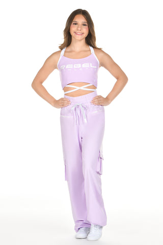 Bryce Cargo Pant in Icy Lavender