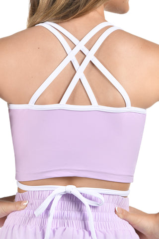 Bryce Sports Bra in Icy Lavender
