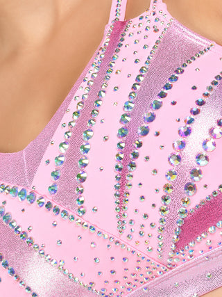 Bubble Trouble Sports Bra in Glitterful