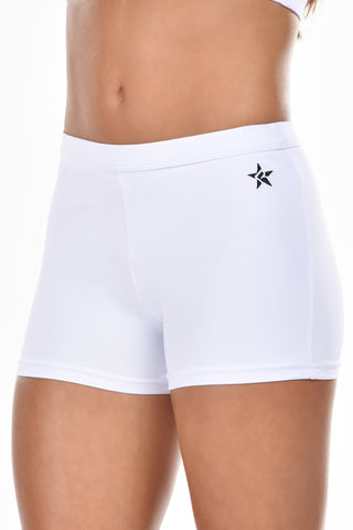 Compression Short in White