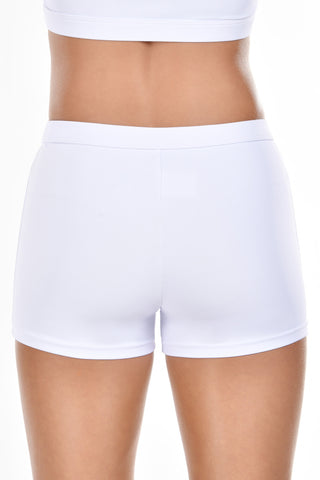 Compression Short in White