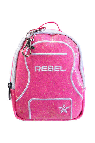 Glossy Neon Pink Mini Rebel Dream Bag Coin Purse