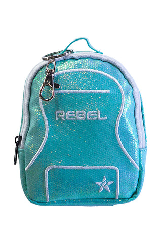 Glossy Pastel Aqua Mini Rebel Dream Bag Coin Purse