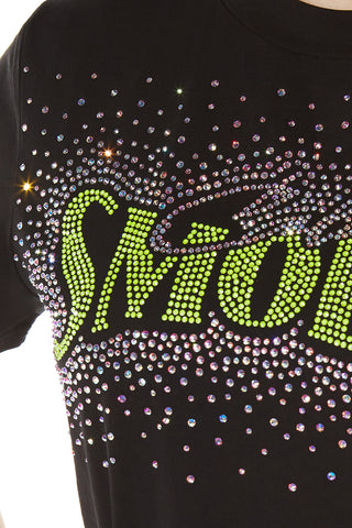 Club SMOED Sparkle Tee in Black