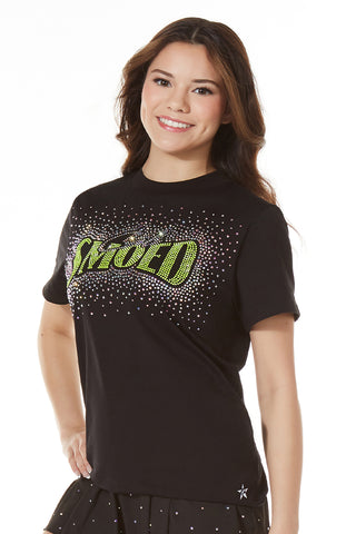 Club SMOED Sparkle Tee in Black