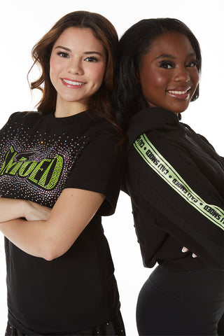 Club SMOED Sparkle Tee in Black